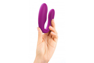 Лиловый вибратор для пар Match Up Couple Vibrator with Remote Control