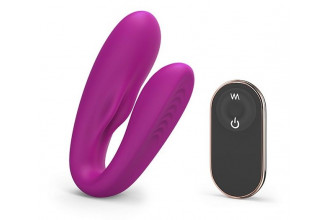 Лиловый вибратор для пар Match Up Couple Vibrator with Remote Control