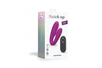 Лиловый вибратор для пар Match Up Couple Vibrator with Remote Control