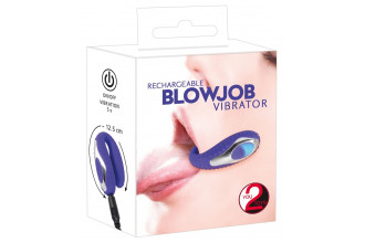 Фиолетовый вибратор для усиления ощущений от оральных ласк Blowjob