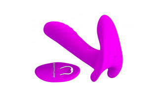 Лиловый мультифункциональный вибратор Remote Control Massager