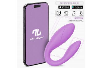 Сиреневый интерактивный вибромассажёр для пар Couple Toy Lavender