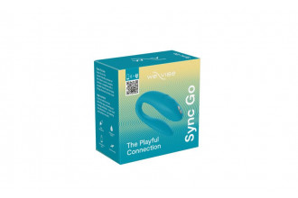 Бирюзовый вибромассажер для пар We-Vibe Sync Go