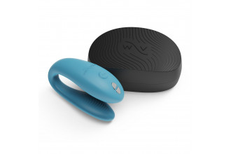 Бирюзовый вибромассажер для пар We-Vibe Sync Go