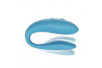 Бирюзовый вибромассажер для пар We-Vibe Sync Go