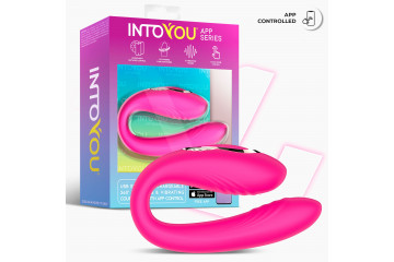 Розовый интерактивный вибростимулятор для пар Couty