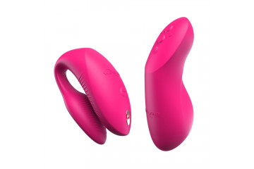 Розовый вибратор для пар We-Vibe Chorus Pro