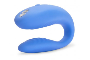 Голубой вибромассажер для пар We-Vibe Match