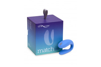 Голубой вибромассажер для пар We-Vibe Match Голубой вибромассажер для пар We-Vibe Match