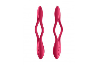Красный многофункциональный вибратор для пар Satisfyer Elastic Joy