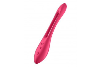 Красный многофункциональный вибратор для пар Satisfyer Elastic Joy