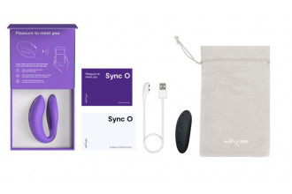 Фиолетовый вибратор для пар We-Vibe Sync O