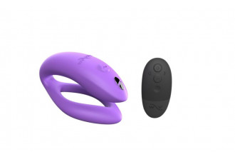 Фиолетовый вибратор для пар We-Vibe Sync O