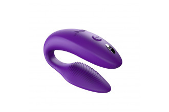 Фиолетовый U-образный вибратор для пар We-Vibe Sync 2