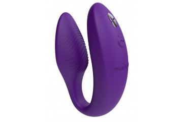 Фиолетовый U-образный вибратор для пар We-Vibe Sync 2