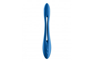 Синий многофункциональный вибратор для пар Satisfyer Elastic Game