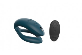 Темно-зеленый вибратор для пар We-Vibe Sync O