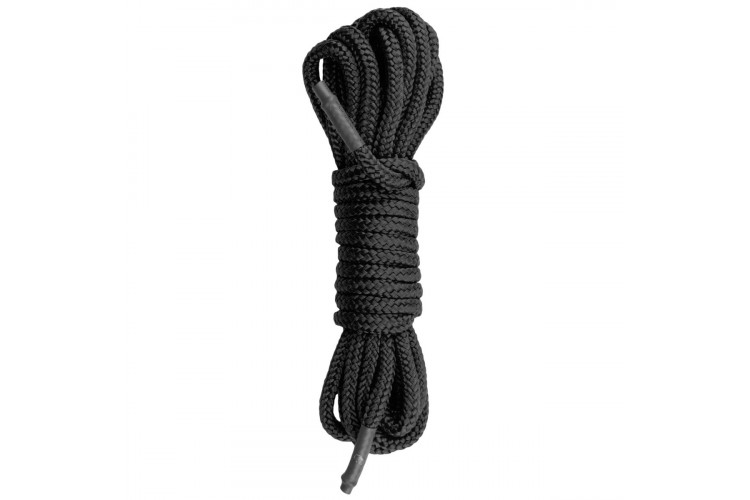 Черная веревка для бондажа Easytoys Bondage Rope - 5 м.