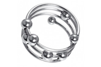 Большое металлическое кольцо под головку пениса