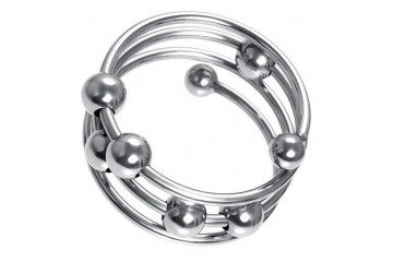 Большое металлическое кольцо под головку пениса