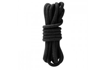 Черная хлопковая веревка для связывания - 3 м.