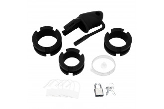 Черная клетка для пениса Silicone Small 2 in Cock Cage With Ball Divider