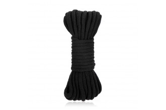 Черная хлопковая веревка для связывания Bondage Rope - 10 м.