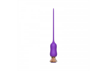 Фиолетовый тонкий стимулятор Nipple Vibrator - 23 см.