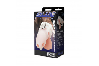 Белая клетка для пениса Silicone Small 2 in Cock Cage With Ball Divider