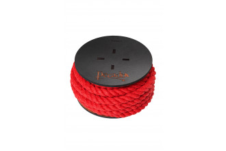 Красная веревка для шибари на катушке - 5 м.