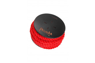 Красная веревка для шибари на катушке - 5 м.