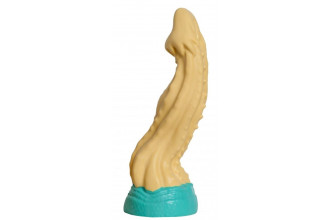 Бежевый фаллоимитатор Песчаная Змея medium - 24 см.