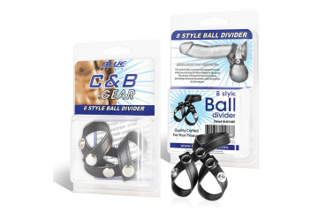 Разделитель мошонки из искусственной кожи на клепках 8 STYLE BALL DIVIDER