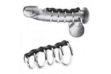 Хомут на пенис с 5 кольцами 5 Ring Gates Of Hell With Lead