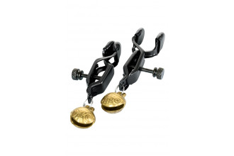 Черно-золотистые зажимы для сосков TOYFA Theatre