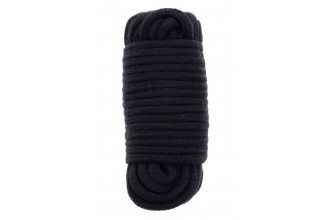 Черная веревка для связывания Love Rope - 10 м.