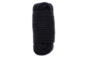 Черная веревка для связывания Love Rope - 10 м.