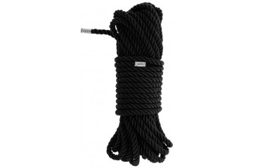 Черная веревка для бондажа BONDAGE ROPE - 10 м.