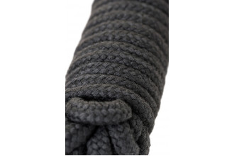 Чёрная хлопковая веревка для бондажа