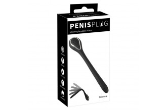 Черный гибкий уретральный стимулятор с вибрацией Vibrating Bendable Dilator - 13,5 см.