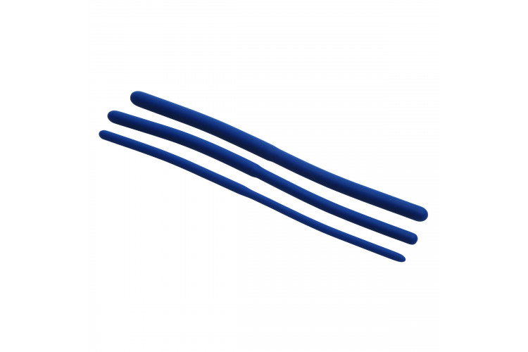 Набор из 3 синих силиконовых уретральных расширителей Invasion Silicone Urethral Sound Trainer Set
