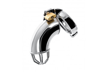 Серебристый мужской пояс верности TOYFA Metal