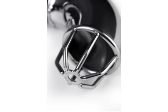 Серебристый мужской пояс верности TOYFA Metal