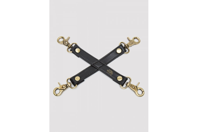 Черный фиксатор для манжет Bound to You Faux Leather Hogtie