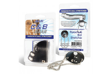Утяжка для мошонки из искусственной кожи с цепочками PARACHUTE BALL STRETCHER