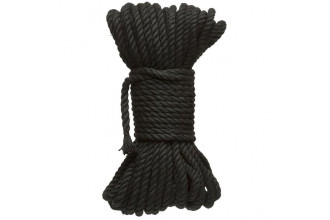 Черная верёвка для связывания и фиксации Bind&Tie - 15,24 м.