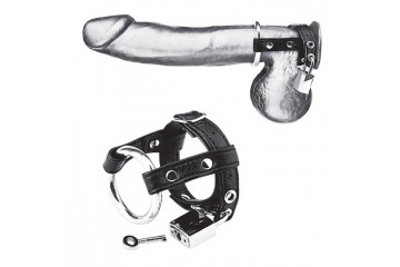 Утяжка на пенис на замочке Duo Cock And Ball Lock