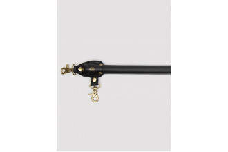 Черная распорка для ног Bound to You Faux Leather Spreader Bar - 50,8 см.