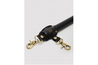 Черная распорка для ног Bound to You Faux Leather Spreader Bar - 50,8 см.