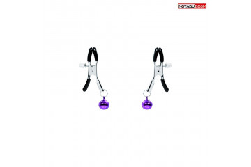 Оригинальные зажимы на соски с фиолетовыми шариками